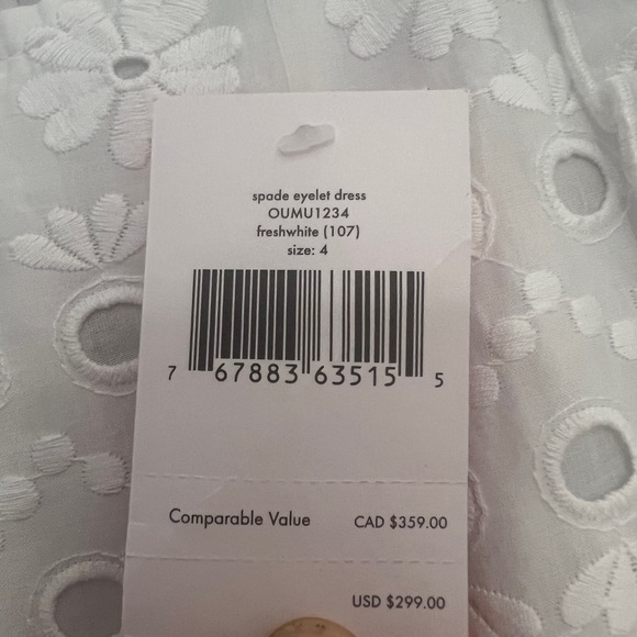 Brand new Kate Spade Eyelet Midi Dress - Picture 2 of 3
